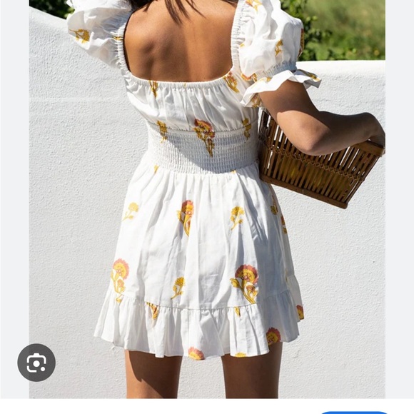 Floral White Dress - Picture 3 of 7